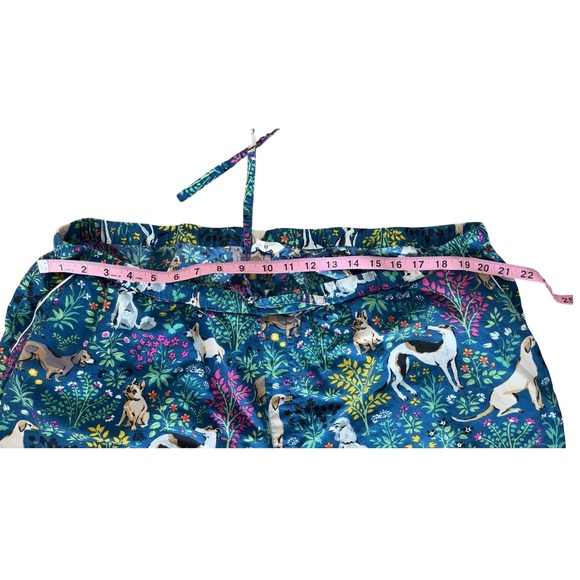 Printfresh Lightweight Flannel Long PJ Set in Must Love Dogs Color Indigo 2X - Picture 9 of 15